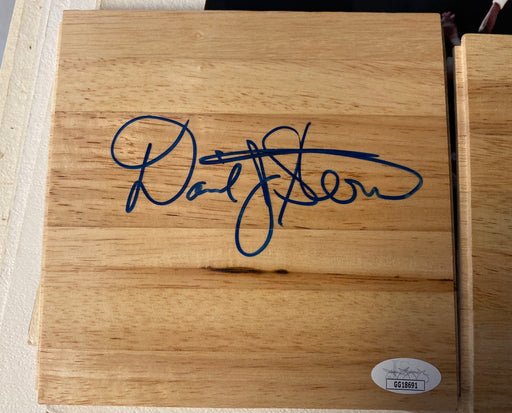 David Stern Autographed Floorboard - NBA Commissioner - JSA Authenticated