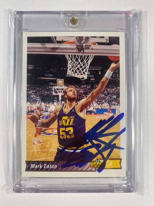 Mark Eaton Autographed 1992 Upper Deck Card (Utah Jazz)