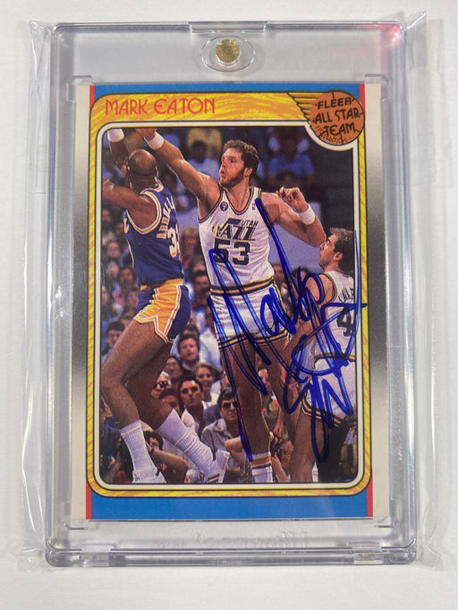 Mark Eaton Autographed 1988 Fleer AST Card (Utah Jazz)