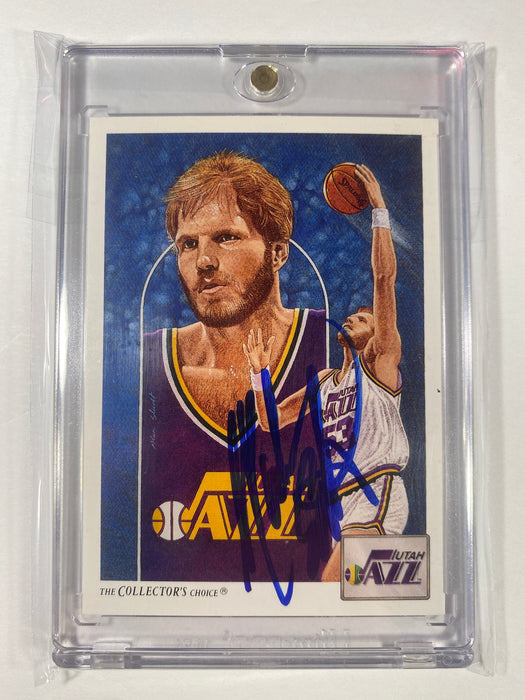 Mark Eaton autographed Basketball Card (Utah Jazz, SC) 1991