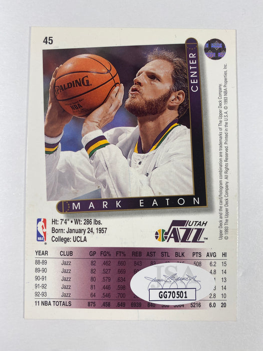 Mark Eaton Autographed 1993 Upper Deck Card (Utah Jazz)