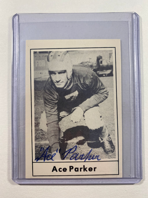 Ace Parker Autographed 1977 Touchdown Club Football Card - JSA Authenticated