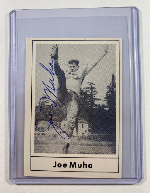 Joe Muha Autographed 1977 Touchdown Club Football Card - JSA Authenticated