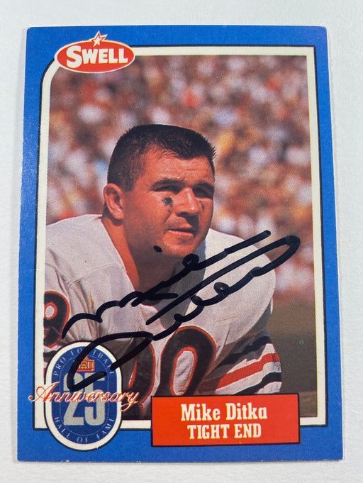 Mike Ditka Autographed 1988 Swell Football Greats Card - Chicago Bears - JSA Authenticated